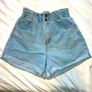 denim shorts